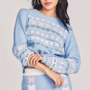 NWT LoveShackFancy Zaheer Pullover Sweater